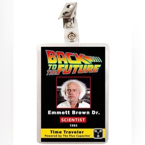 Back To The Future Doc Emmett Brown ID Badge